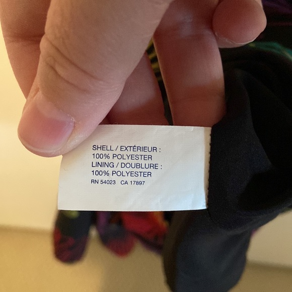 Gap XL Navy with floral print dress - Picture 5 of 6